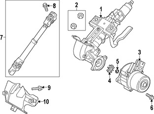 Foto de Card�n de Eje de Columna Direcci�n Original para Mazda 3 2014 2015 2016 2017 Marca MAZDA N�mero de Parte BHN132AB0A