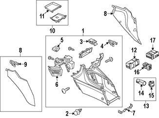 Foto de Carcasa del tomacorriente para accesorios 12 volti Original para Mazda 3 2014 2015 2016 2017 Marca MAZDA Nmero de Parte BHN966962