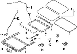 Foto de Motor del Techo Corredizo Original para Mazda 3 2014 2015 2016 2017 Marca MAZDA Nmero de Parte BHP269870