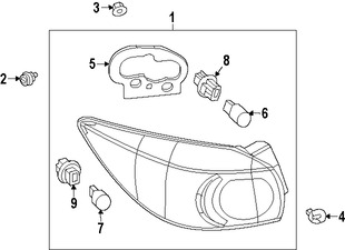 Foto de Zcalo de Luz Trasera Original para Mazda 3 2014 2015 2016 Marca MAZDA Nmero de Parte BJT6513E7