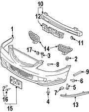 Foto de Tuerca de barra de impacto de parachoque  Original para Mazda MPV Mazda 5 Mazda 2 Mazda CX-7 Marca MAZDA Nmero de Parte 909010802