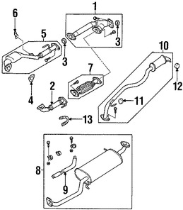 Foto de Sujetador Sistema de Escape Original para Mazda Marca MAZDA N�mero de Parte KL1640061