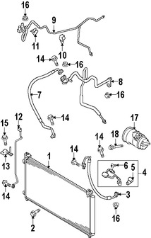 Foto de Manguera de succin Refrigerante Aire Acondicionad Original para Mazda CX-9 2007 2008 2009 2010 2011 Marca MAZDA Nmero de Parte TD1161462A