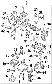 Foto de Conuunto de Motor de Ventilador Original para Mazda CX-9 Marca MAZDA Nmero de Parte TD1161B10