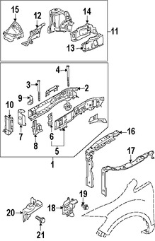 Foto de Protector del Guardafangos Original para Mazda CX-9 Marca MAZDA N�mero de Parte L20653220B