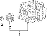 Foto de Polea del Alternador Original para Mazda CX-9 Mazda 6 Marca MAZDA Nmero de Parte CY0118W11