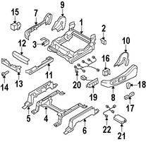 Foto de Switch de Memoria de Asiento Original para Mazda CX-9 Mazda CX-7 Marca MAZDA Nmero de Parte TD148815834