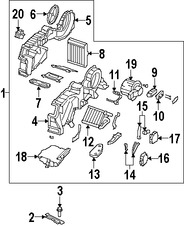 Foto de Mando de la Compuerta Mezcladora Original para Mazda CX-9 Marca MAZDA Nmero de Parte TD1461A60