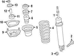 Foto de Soporte de Amortiguador Original para Mazda MX-5 Miata 2006 2007 2008 Marca MAZDA N�mero de Parte F15134340A