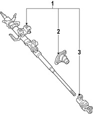 Foto de Cardn de Eje de Columna Direccin Original para Mazda MX-5 Miata Mazda RX-8 Marca MAZDA Nmero de Parte NE5132850