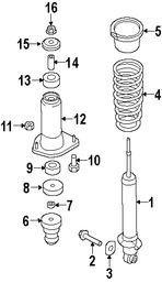 Foto de Buje Puntal De Suspensin Original para Mazda MX-5 Miata Mazda RX-8 Marca MAZDA Nmero de Parte F15128776A