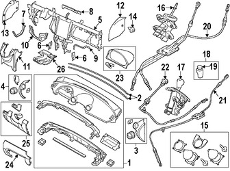Foto de Cable de Cambio Transmisi�n Original para Mazda 2 2011 2012 2013 2014 Marca MAZDA N�mero de Parte D65246500F