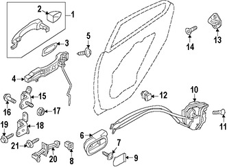 Foto de Conjunto de pestillo de puerta Original para Mazda 2 2011 2012 2013 2014 Marca MAZDA Nmero de Parte D65172310D