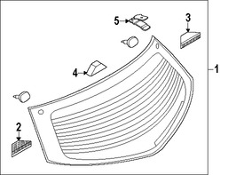 Foto de Cristal Trasero Original para Mazda 2 2011 2012 2013 2014 Marca MAZDA Nmero de Parte D65363930A