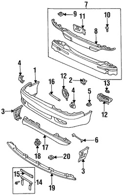 Foto de Tuerca de cubierta de parachoques Original para Mazda 626 Mazda Millenia Marca MAZDA N�mero de Parte H26050039