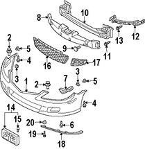Foto de Soporte de la placa Original para Mazda 6 2006 2007 2008 Marca MAZDA N�mero de Parte GP7A50170