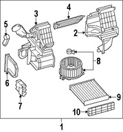 Foto de Carcasa del motor del ventilador HVAC Original para Mazda 6 Mazda CX-7 Marca MAZDA Nmero de Parte GJ6A61B01