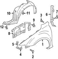 Foto de Protector de Guardafangos Original para Mazda 6 2006 2007 2008 Marca MAZDA N�mero de Parte GP7B56131B