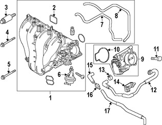 Foto de M�ltiple de Admisi�n del Motor Original para Mazda 6 2005 2006 2007 2008 Marca MAZDA N�mero de Parte L34113100J
