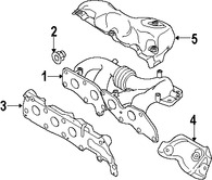 Foto de M�ltiple de Escape Original para Mazda 6 Mazda CX-7 Mazda 3 Marca MAZDA N�mero de Parte L3K913450