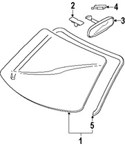 Foto de Espejo retrovisor interior Original para Mazda 6 Mazda RX-8 Mazda CX-7 Mazda MX-5 Miata Marca MAZDA N�mero de Parte GS3R69220