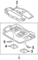 Foto de Consola Central Original para Mazda 6 Mazda RX-8 Marca MAZDA N�mero de Parte GK2A69970H77