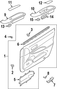 Foto de Protector contra Intemperie Cristal de Puerta Original para Mazda 6 2003 2004 2005 2006 2007 2008 Marca MAZDA N�mero de Parte GK2A59821
