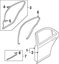 Foto de Carcasa de puerta Original para Mazda 6 2006 2007 2008 Marca MAZDA N�mero de Parte GM9A72020H