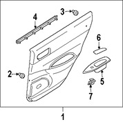 Foto de Bisel de Switch de Vidrio Electrico Original para Mazda 6 2006 2007 2008 Marca MAZDA N�mero de Parte GP7B685L1C