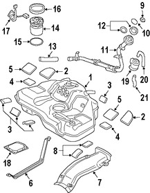 Foto de Tanque de Combustible Original para Mazda 6 2006 2007 2008 2005 2004 Marca MAZDA N�mero de Parte GM6A42110G