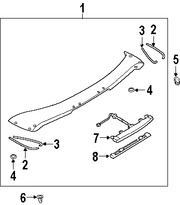 Foto de Aler�n / Spoiler Original para Mazda 6 2006 2007 2008 Marca MAZDA N�mero de Parte GK2A51960FAA