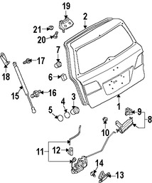 Foto de Manilla Puerta Trasera Original para Mazda 6 2004 2005 2006 2007 2008 Marca MAZDA N�mero de Parte GM9A62410D