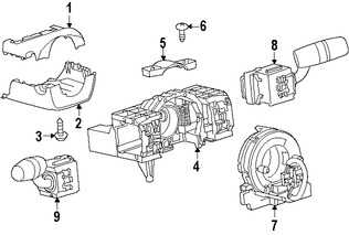 Foto de Interruptor Combinado Original para Mazda 6 Mazda  Mazda 3 Marca MAZDA N�mero de Parte KS0166122