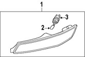 Foto de Luz de marcador lateral Original para Mazda RX-8 2004 2005 2006 2007 2008 Marca MAZDA Nmero de Parte FE01515E0D