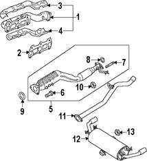 Foto de Mltiple de Escape Original para Mazda RX-8 Marca MAZDA Nmero de Parte N3H313450G