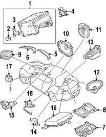 Foto de Altavoz Original para Mazda RX-8 2009 2010 2011 2006 2007 2008 Marca MAZDA N�mero de Parte FE876696YA