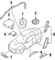 Foto de Sensor de impacto del Air Bag Original para Mazda RX-8 Mazda MPV Marca MAZDA N�mero de Parte F15157K1X