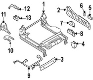 Foto de Interruptor Asiento Elctrico Original para Mazda RX-8 Mazda 3 Mazda 6 Marca MAZDA Nmero de Parte GK3J88158