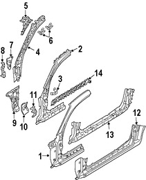 Foto de Estribo Original para Mazda RX-8 Marca MAZDA N�mero de Parte F15171135A