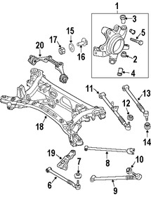 Foto de Mu�on de Suspensi�n Original para Mazda RX-8 2004 2005 2006 2007 2008 Marca MAZDA N�mero de Parte F1512611XA