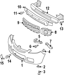 Foto de Perno de la barra de impacto del parachoque Original para Mazda 5 Mazda 2 Marca MAZDA N�mero de Parte 9YA02A803