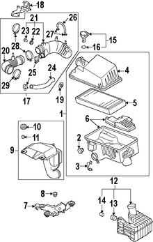 Foto de Manguera de Admisin de Aire del motor Original para Mazda CX-7 2007 2008 2009 2010 2011 2012 Marca MAZDA Nmero de Parte L33D13200A