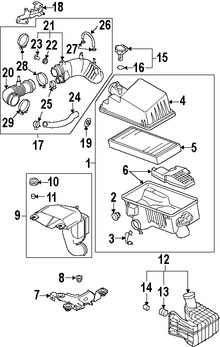 Foto de Manguera de Admisin de Aire del motor Original para Mazda CX-7 2007 2008 2009 2010 2011 2012 Marca MAZDA Nmero de Parte L33D13200A