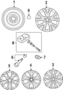Foto de Ruedas Original para Mazda CX-7 2007 2008 2009 Marca MAZDA N�mero de Parte 9965127580