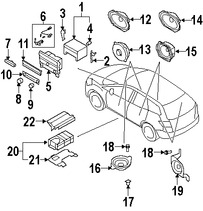 Foto de Altavoz Original para Mazda Marca MAZDA N�mero de Parte NE6166960