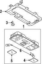 Foto de Luz de mapa Original para Mazda CX-7 2007 2008 2009 Marca MAZDA N�mero de Parte GJ6R69970A34