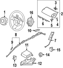 Foto de M�dulo de control del Air Bag Original para Mazda CX-7 2007 2008 2009 Marca MAZDA N�mero de Parte EG2357K30C