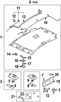 Foto de Parasol / Visera Original para Mazda CX-7 2007 2008 Marca MAZDA N�mero de Parte EG2169270B77