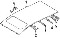 Foto de Panel de Techo Original para Mazda CX-7 2007 2008 2009 2010 2011 2012 Marca MAZDA N�mero de Parte EGY270600