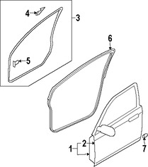 Foto de Carcasa de puerta Original para Mazda CX-7 2007 2008 2009 2010 2011 2012 Marca MAZDA N�mero de Parte EGY15802XT
